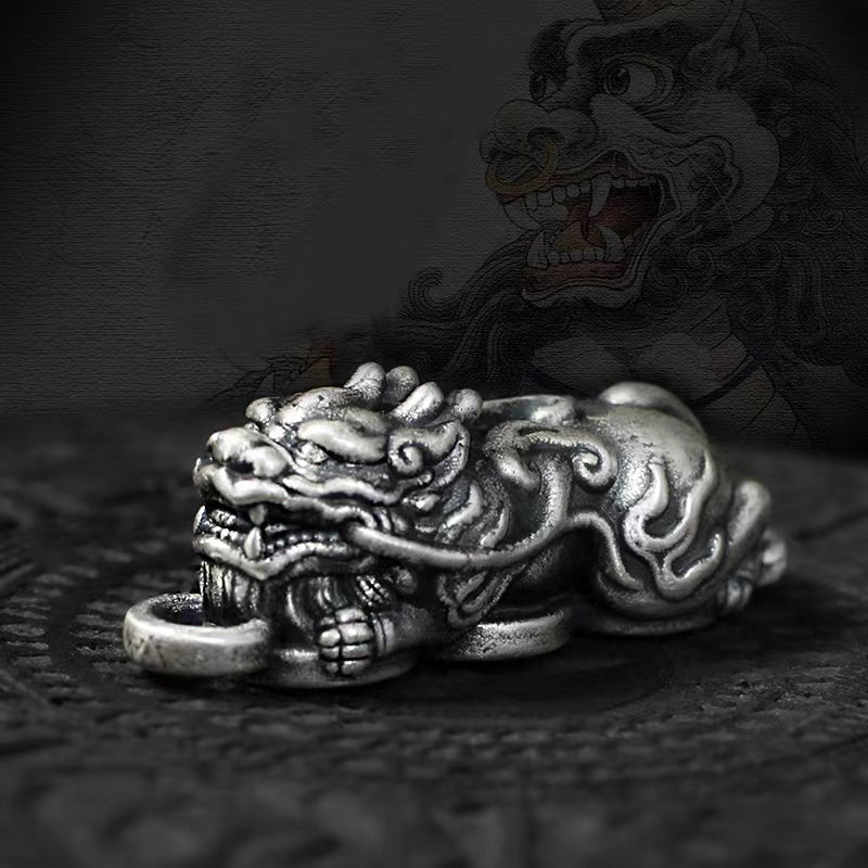 Good Luck Pixiu Transformation 925 Silver Wealth Rope Bracelet