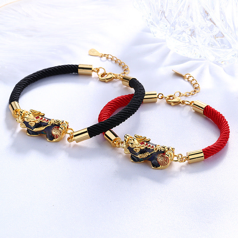 Lucky Rope Changing Color Pixiu Bracelet