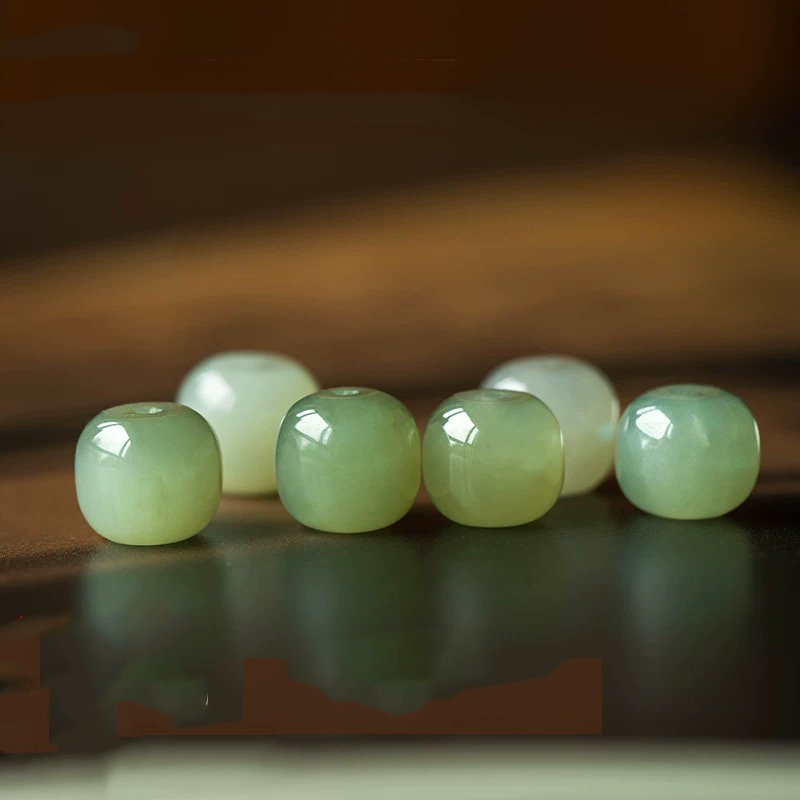 Natural Green Jade Luck & Peace Buckle Protection Bracelet