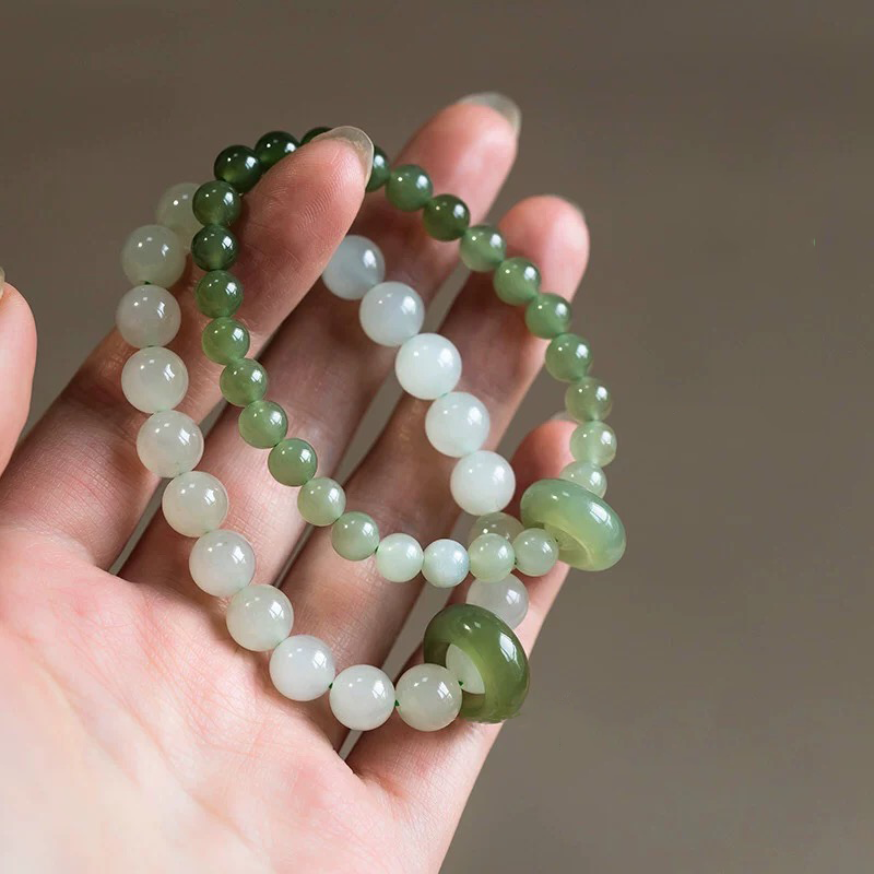 Natural Hetian Jade Protection Bracelet