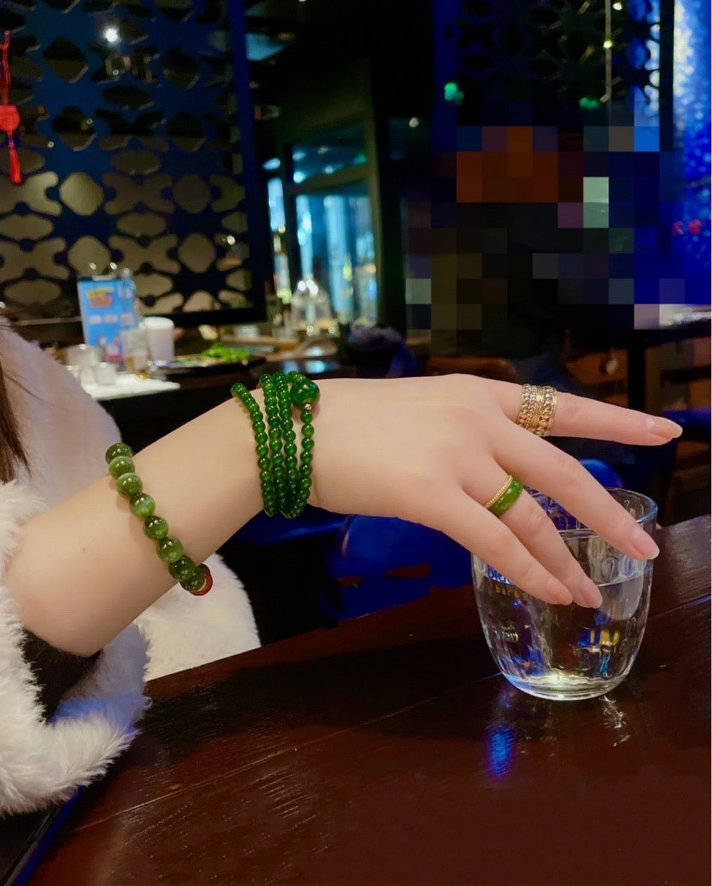 Natural Green Jade Prosperity Necklace Bracelet - Mala 108 Beads