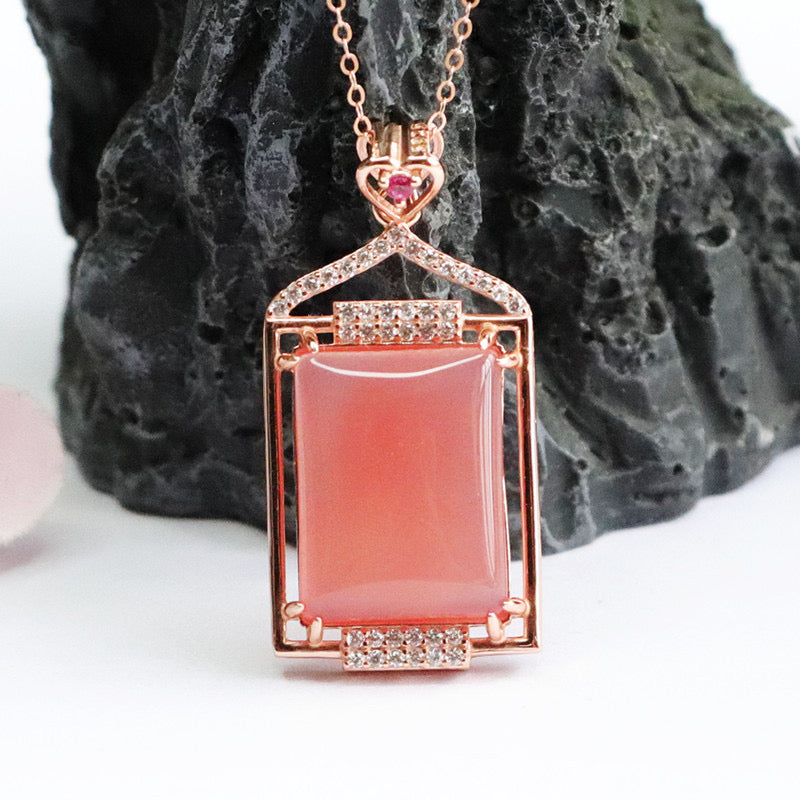 Natural Yanyuan Agate Healing Pendant