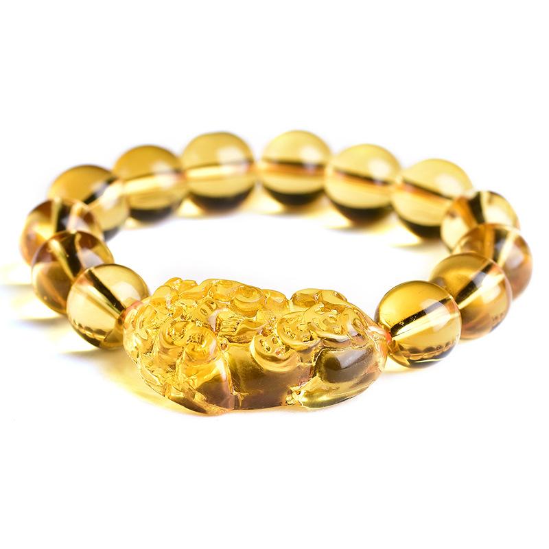 Natural Citrine Feng Shui Pixiu Wealth Bracelet