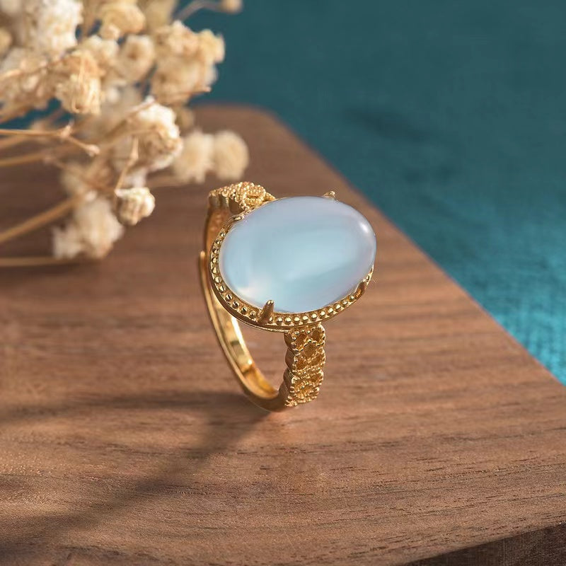 Chalcedony Lucky Ring