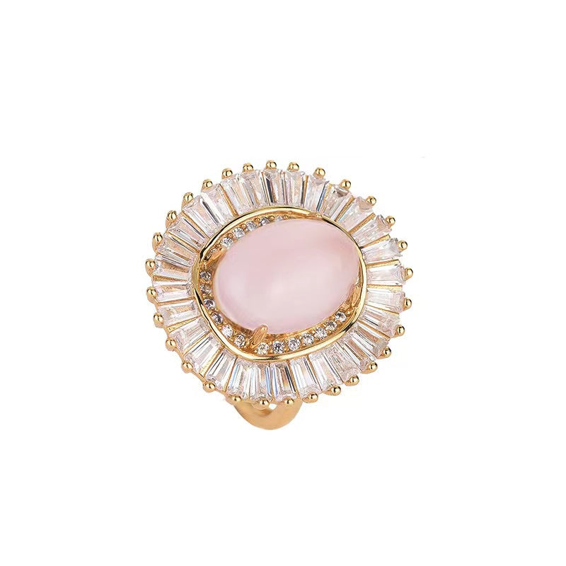 Rose Quartz Lucky Ring