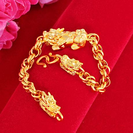 Gold Feng Shui Dragon Head Mythic bracelet - Bead Bracelet, Bracelets,  Premium MANDILAX | Online Mens Jewelry Store Lagos | Iced Out and  customized Jewelry