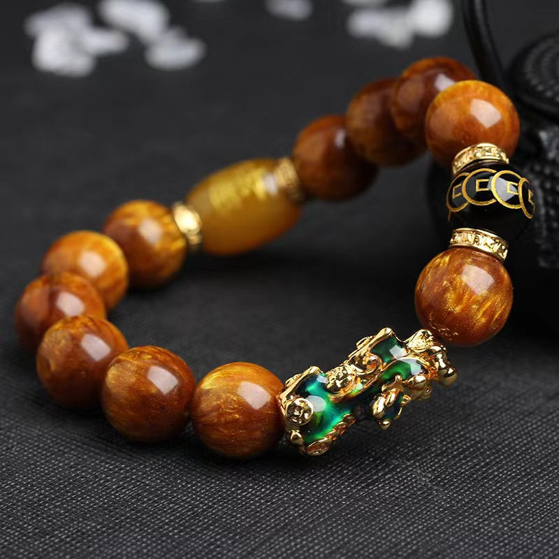 Mantra Pixiu Tiger's Eye Lucky Bracelet